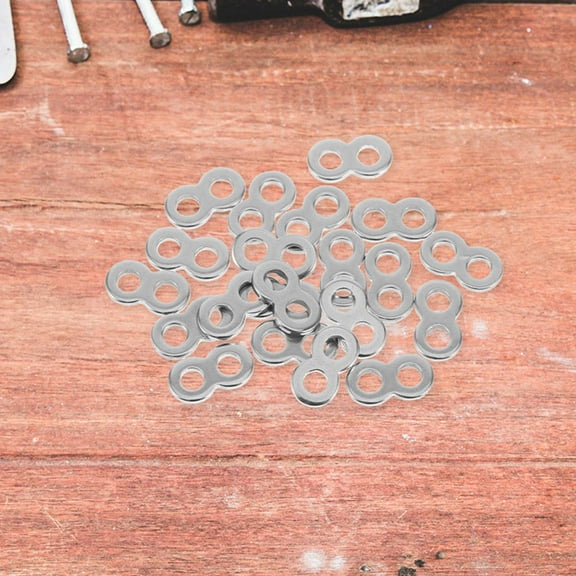 HONMEET Countertop Connectors 8 Figure Fasteners Stainless Steel 25pcs 0.4x0.2x0.1in