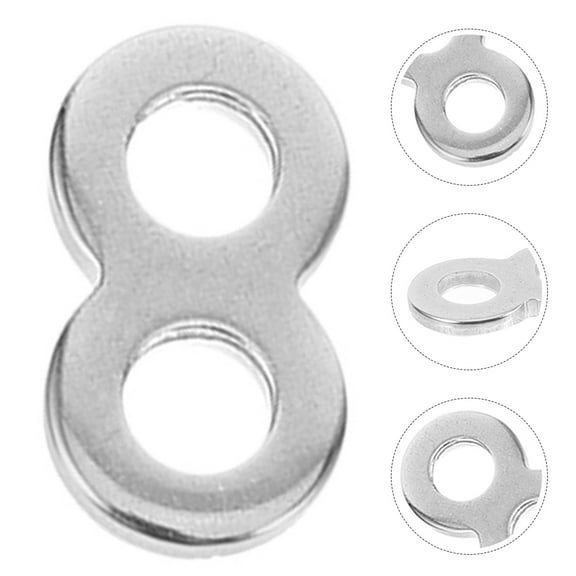 HONMEET Stainless Steel Metal Tabletop Connectors 8 Figure Fasteners 25pcs Furniture Hardware