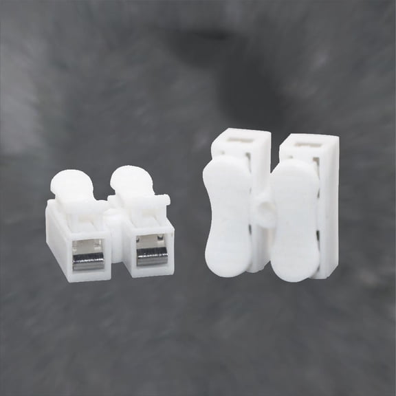 HONMEET 26Pcs White Wire Connector with Screwless Press Terminal for Power and Lighting Connections
