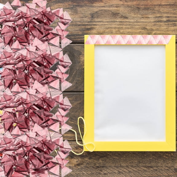 HONMEET 290pcs Mosaic Tiles Set Dark Red Decorative Items for Garden Art, Home Decor, Crafting, and Projects