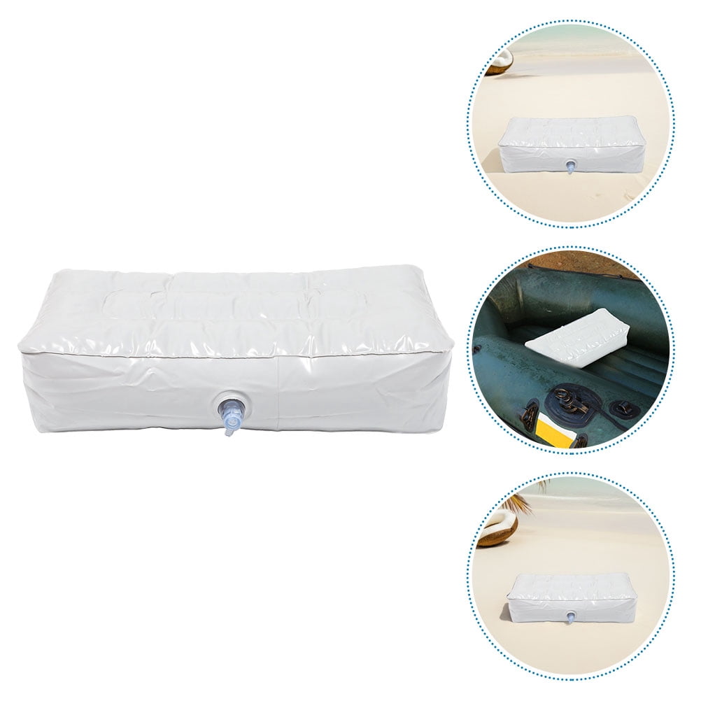 HONMEET Inflatable White PVC Kayak Seat Cushion Pad for Enhanced Comfort in Outdoor Kayaking and Canoeing Adventures