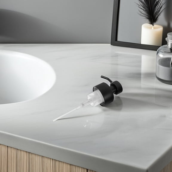 HONMEET 2PCS Bathroom Soap Bottles Top Pumps Liquid Dispensing Precise Control Assorted Color