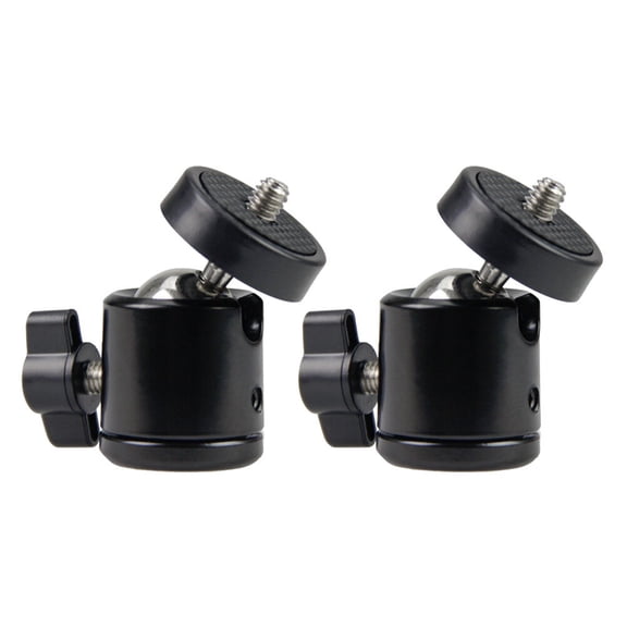 HONMEET 2PCS Tripod Quick Release Plate with Spherical Aluminum Alloy for Live Streaming and Photography