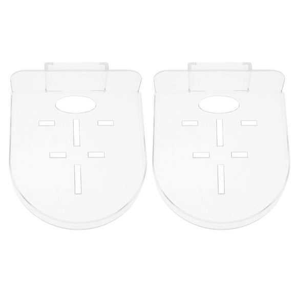 HONMEET 2-Pack Clear Floating Wall Mount Shelves for Home Security Cameras, Transparent Display Trays for Easy Viewing