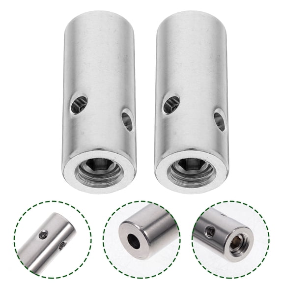HONMEET 2-Pack Stainless Steel Clamps for Garden Wire Trellis Support Kit, Heavy Duty Plant Clips