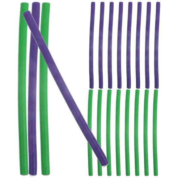 HONMEET 2Packs Heatless Flexible Hair Curlers with Silk Outer Layer for Soft Frizz Free Curls Assorted Color