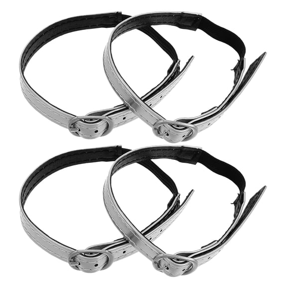 HONMEET 2 Pairs Elastic High Heel Shoe Straps for Women, Comfortable PU Tie Bands for Office, Daily and Casual Wear