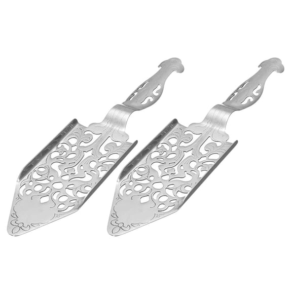 HONMEET 2Pcs Absinthe Sugar Spoon Dissolve Filter Pour Water Rust Proof Multi-Use for Absinthe Lovers