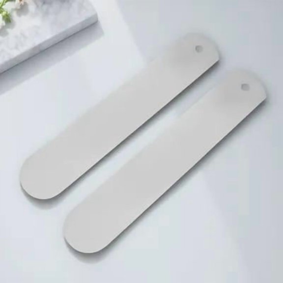 HONMEET 2Pcs Aluminium Sock Setting Tool Plated Silver Sublimation Board for Heat Press Printing