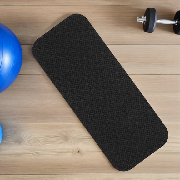 HONMEET 2Pcs High Density Shock Absorption Floor Mat for Treadmill and Exercise Bike