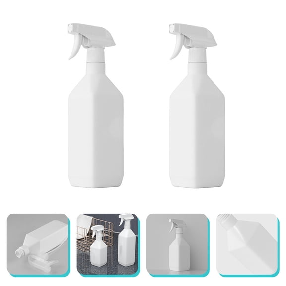 HONMEET White Spray Bottles 2-Pack, Refillable Water Sprayer Bottles for Home, Garden, Hair, Cleaning Use