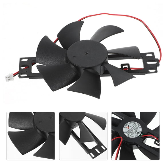 HONMEET 2-Pack Black Ventilation Fans for Induction Cooktops, Efficient Kitchen Cooling & Air Circulation Solution