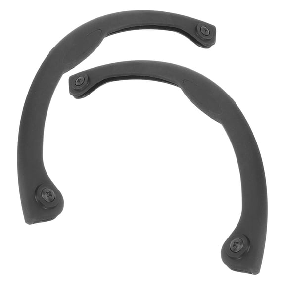 HONMEET 2Pcs Black Skateboard Edge Protectors Rubber Bumpers Deck Guard Covers Easy Adhesive Installation