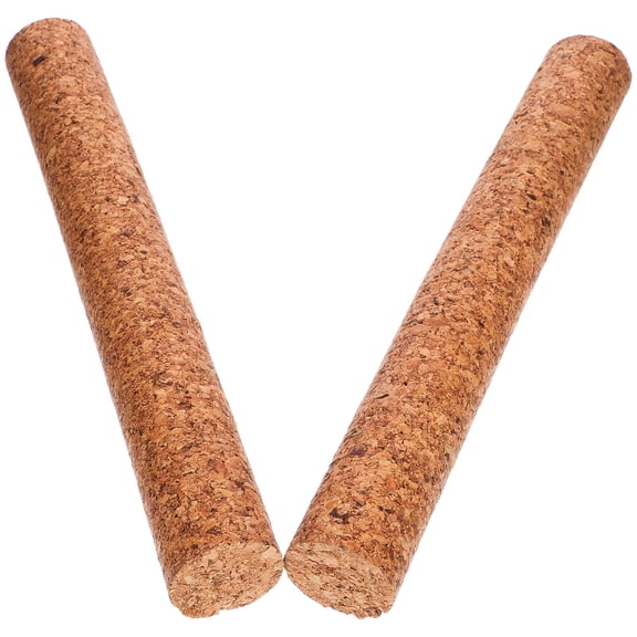 HONMEET Wine Bottle Cork Stoppers 2-Pack Brown Soft Wood Sealing Caps for Home, Restaurant, Bar Use