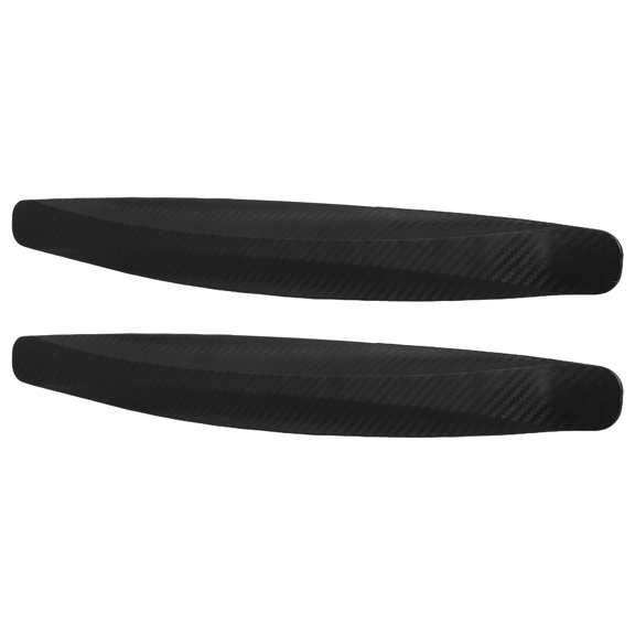 HONMEET 2Pcs Self Adhesive Black PVC Car Bumper Protector p Scratch Resistant for Front and Rear Use