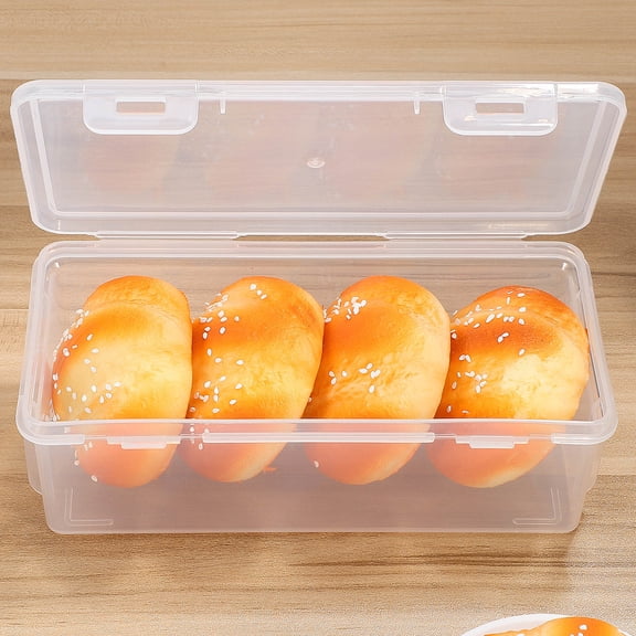 HONMEET Toast Organizer Bread Containers Storage Airtight Transparent 2Pcs