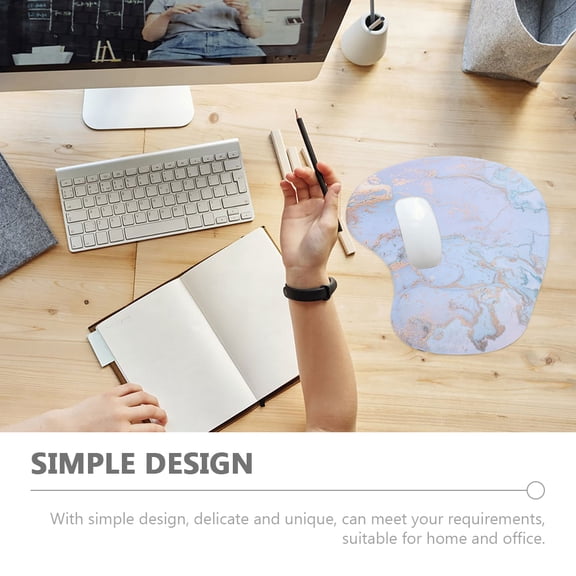 HONMEET 2-Pack Rectangular Mouse Pads with Soft Sponge Base, 9.04 x 7.47 Inches, Comfortable and for Office and Home Use