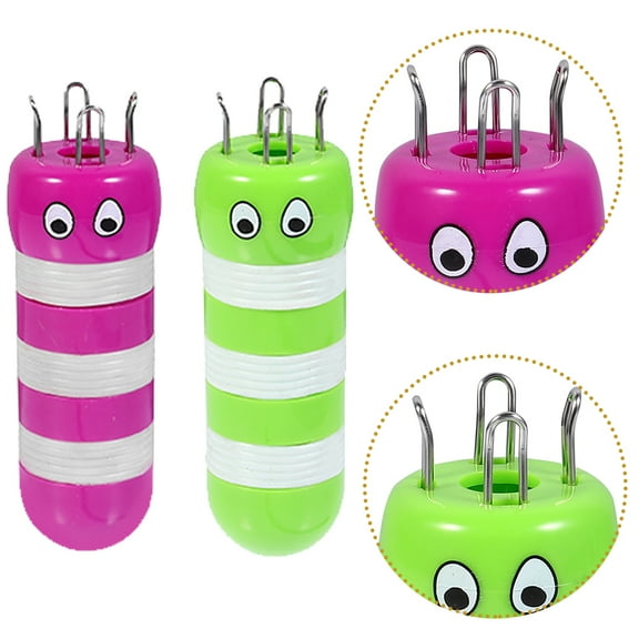 HONMEET 2Pcs Diy Yarn Knitter Spool Loom Woolen Knitting Tools For Home Use And Beginners
