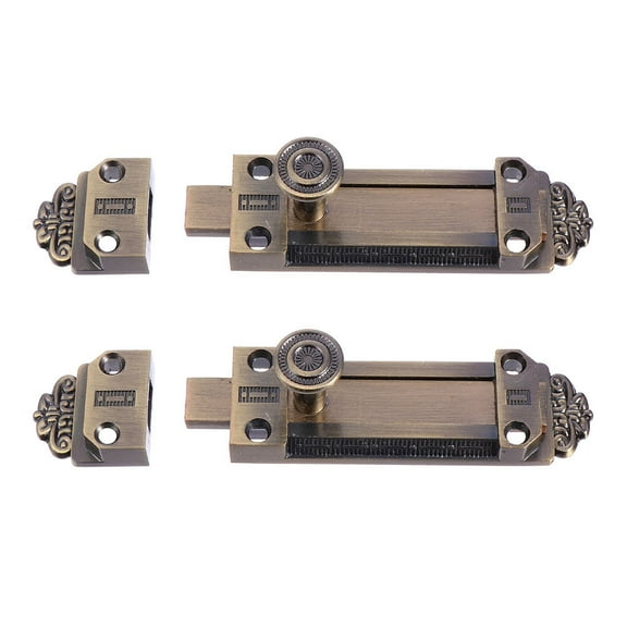 HONMEET Heavy Duty Self Closing Latch Zinc Alloy Locking Dark Brown Gates 2pcs