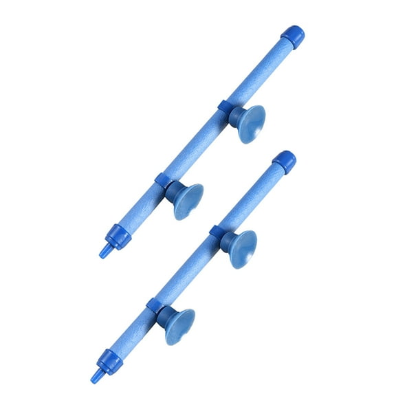 HONMEET 2Pcs Durable Blue Fish Tank Bubble Bar Easy Install Aquarium Oxygen Accessory