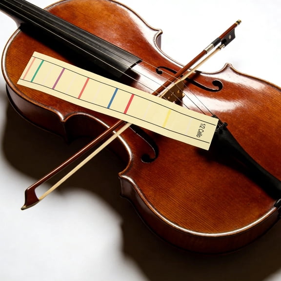 HONMEET 2Pcs PVC Cello Fingerboard Stickers Position Markers for Beginner Practice