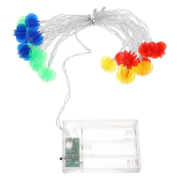 HONMEET Battery Operated LED Lantern Lights for Celebrations, Multi PVC