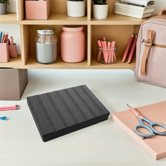 HONMEET 2-Pack Thick Black Foam Sheets for Shipping Cushioning, Packaging , and Tool Drawer Liners