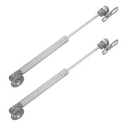 HONMEET 2Pcs Gas Struts Heavy Duty Plated Silver Hydraulic Lift Support Rod for Cabinet Doors and Cupboards