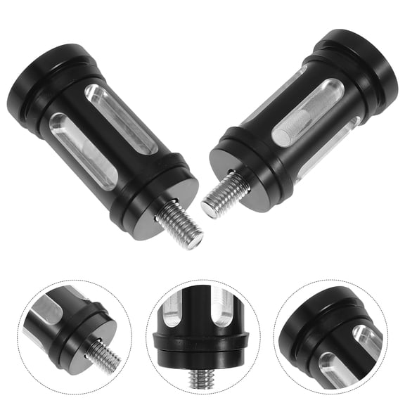 HONMEET 2-Pack Black Aluminum Alloy Motorcycle Gear Shift Levers, Replacement Parts with Easy Installation