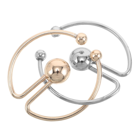 HONMEET 2Pcs Alloy Dress Clips for Women, Decorative Button Wardrobe Accessories, Perfect Gift for Mother's Day