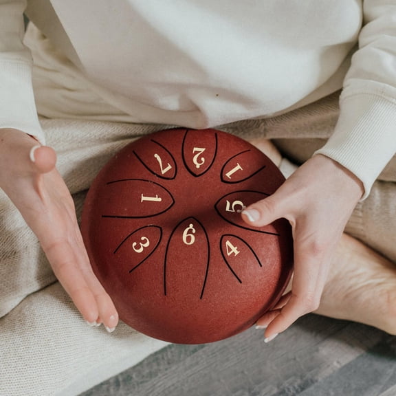 HONMEET 2Pcs Golden Tongue Drum Note Stickers with Large Fonts for Percussion Instrument Accessories