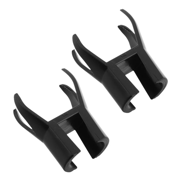 HONMEET 2Pcs Golf Cart Grabber Black Plastic Clip Tool for Ball Pickup and Club Attachment