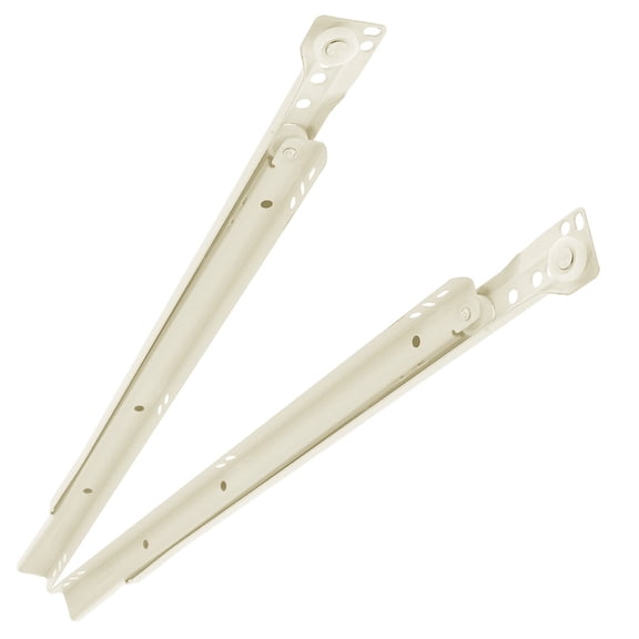 HONMEET 2Pcs Heavy Duty Drawer Slides Plated Silver Metal Smooth Operation Replacement Rails for Household Drawers
