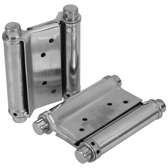 HONMEET 2-Pack Stainless Steel Double Spring Exterior Gate Hinges Heavy Duty Hardware