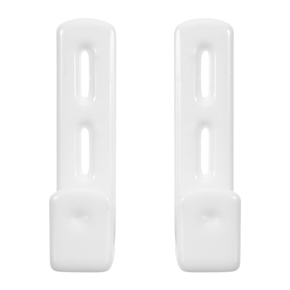 HONMEET 2Pcs Plated Silver Bunk Bed Ladder Hook with Rubber Coating for Scratch Protection