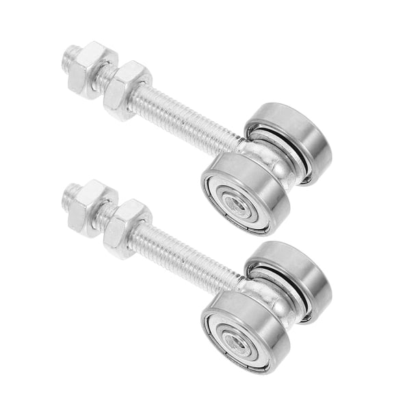 HONMEET 2Pcs Heavy Duty Sliding Door Rollers Silver Durable Wear Resistant for Closet and Patio Doors