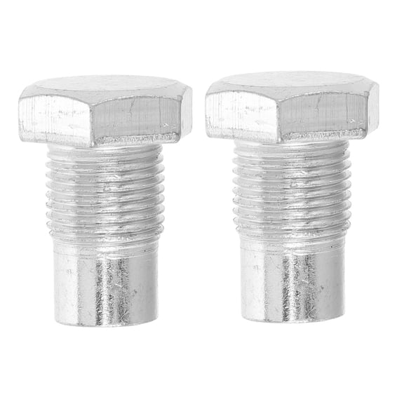 HONMEET 2Pcs Hydraulic Jack Cover Mount Screws Plated Silver Metal Bolts for Compact Installation and Enhanced Durability