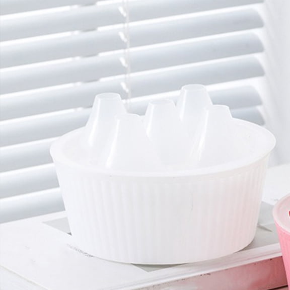 HONMEET 2Pcs Indoor Hydroponic Pots with Fivehole Structure and Water Indicator for Bulb Cultivation