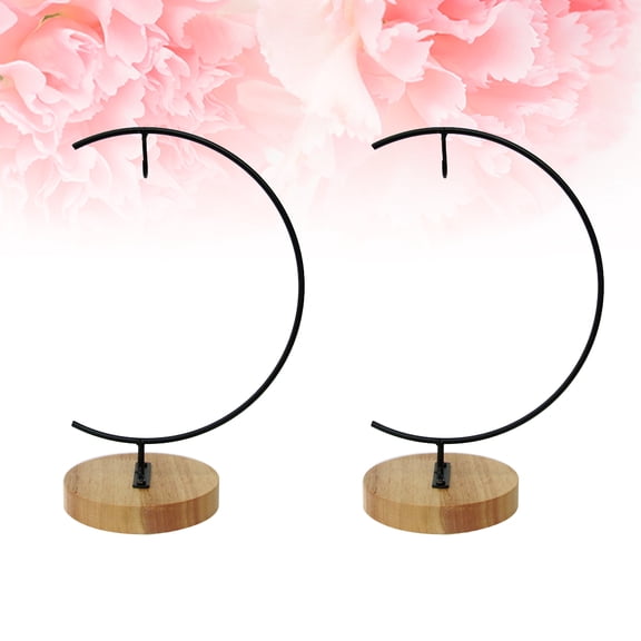 HONMEET 2Pcs Micro Landscape Hanging Rack Iron Stands Eco Bottle Holder Multi Color