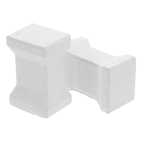 HONMEET 2Pcs White Ceramic Posts Pottery Firing Supports for Shelves and Ceramic Work