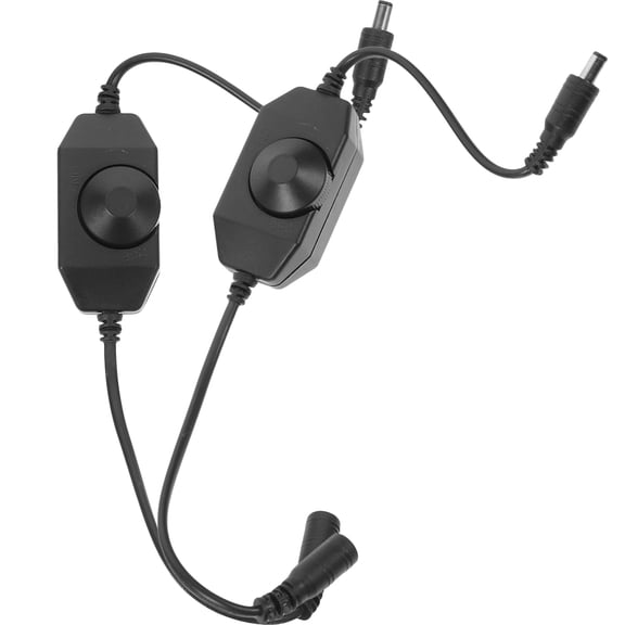 HONMEET 2Pcs LED Brightness Dimmer Plastic Black for General Users