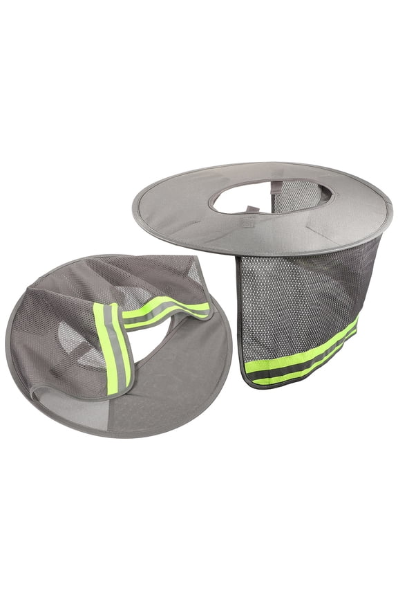 2Pcs Lightweight Hard Hat Neck Shade Sun Visor with Reflective Strip for Construction