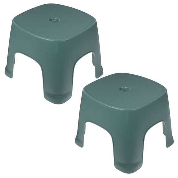 HONMEET 2Pcs Lightweight PVC Foot Stool for Toilet Bathroom Step Stool for Home