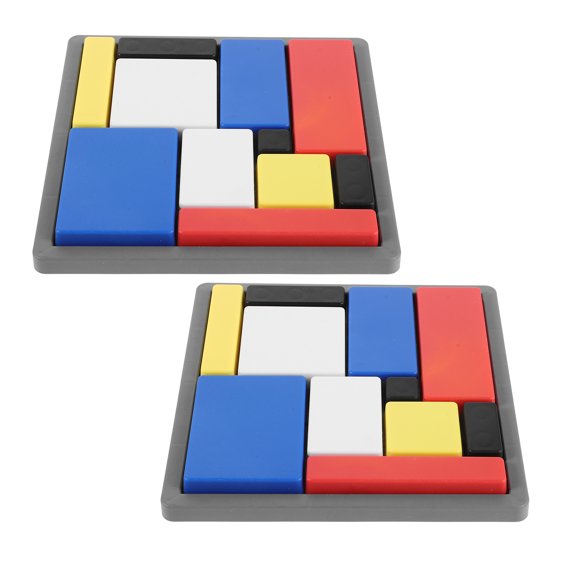 HONMEET 2Pcs Logic Puzzle Building Blocks Boost Spatial Reasoning and Stem Skills for Home Use