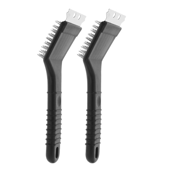 HONMEET 2-Pack Stainless Steel Bird Cage Cleaning Brushes with Thick Bristles for Easy, Effective and Thorough Maintenance