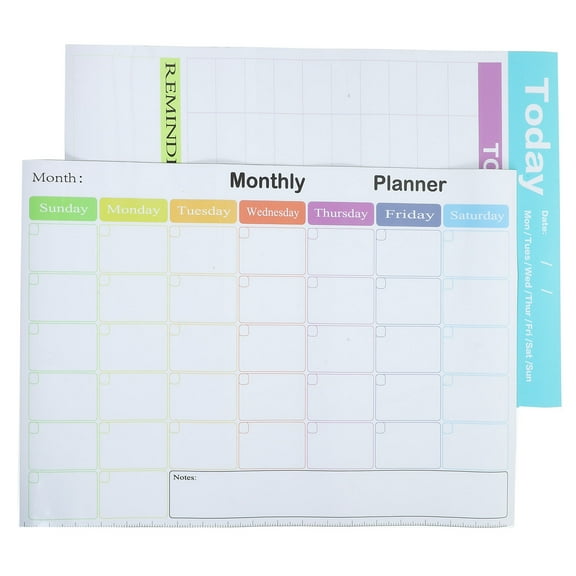 HONMEET Task List White Board Table Board Planner Assorted Color 2Pcs