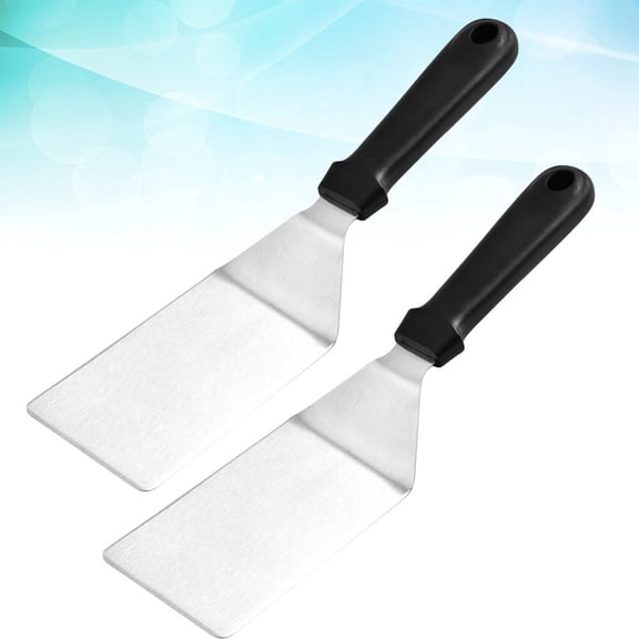 HONMEET 2Pcs Metal Turner Spatula Kitchen Tool Assorted Color Cooking Aid for Professional Chefs