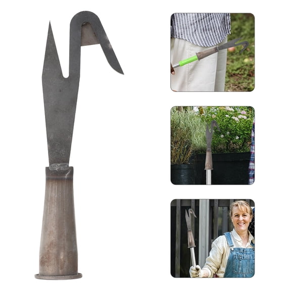 HONMEET 2Pcs Multipurpose Plated Silver Fruit Tree Picker Tool for Peaches Pears Lemons and More