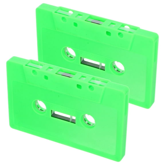 HONMEET 2Pcs Music Cassette Box Storage Holders Rectangular Plastic Materials For Office Use