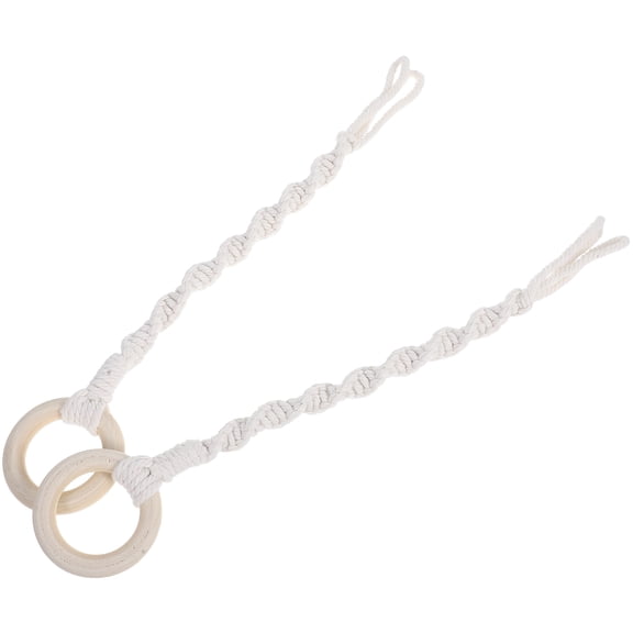 HONMEET 2-Pack Macrame Plant Hangers Cotton Rope for Indoor and Outdoor Hanging Planter Decor